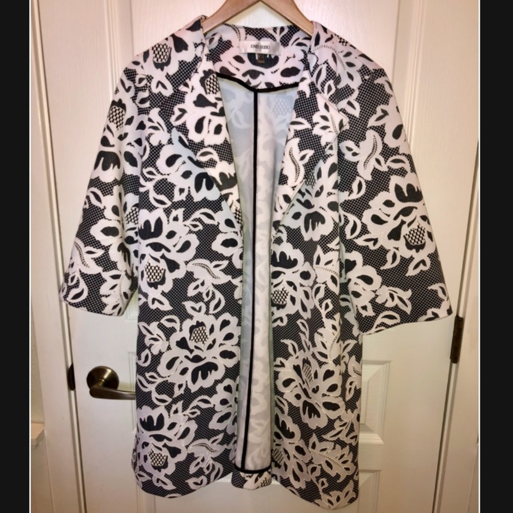 Jones Studio Print Blazer Jacket